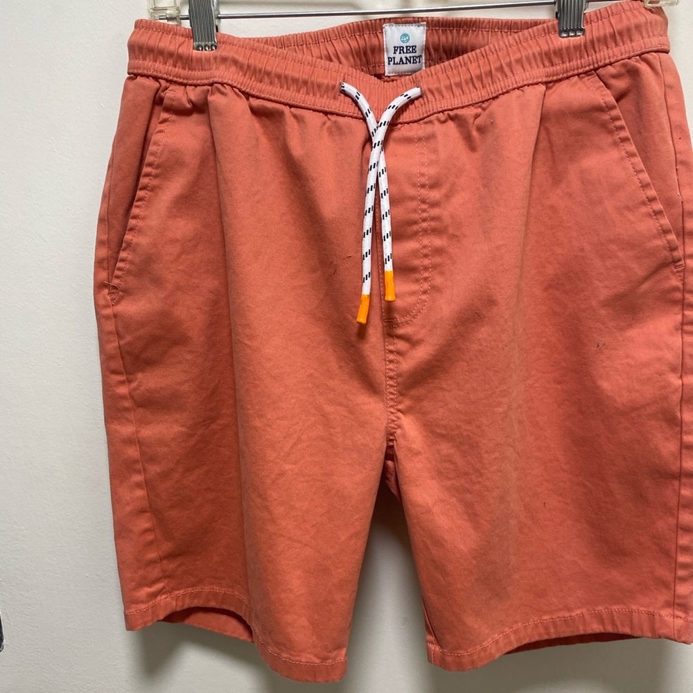 Free Planet Men's Hybrid Shorts - Rust Orange, Size L